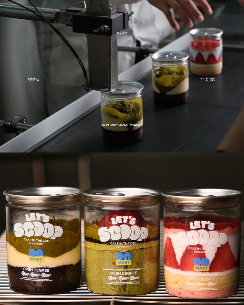 Let’s Scoop cake in a can jars