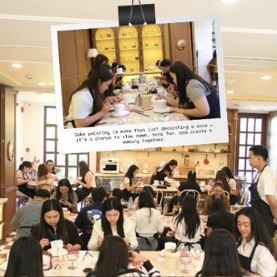 Facebook post: cake painting class